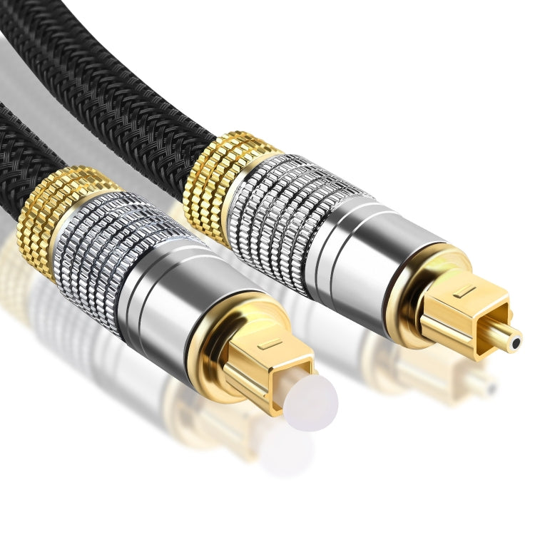CO-TOS101 15m Optical Fiber Audio Cable Speaker Power Amplifier Digital Audiophile Square To Square Signal Cable(Bright Gold Plated) - free shipping - PMC Jewellery - Order now!