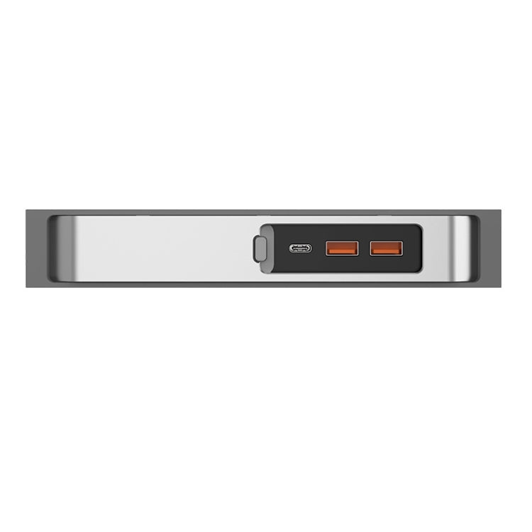 For Tesla Model 3/Y Car USB-C/Type-C+2 USB 3.0 Port Docking Station HUB(Silver) - DIY Modified Charger by PMC TechLife | Online Shopping South Africa | PMC TechLife | Buy Now Pay Later Mobicred
