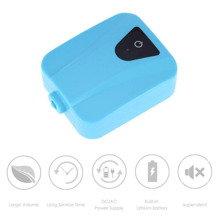 AP003 AC/DC Dual-use Aquarium Oxygen Pump Outdoor Solar Oxygen Pump for Fishing(Sky Blue) - Air Pumps by PMC TechLife | Online Shopping South Africa | PMC TechLife | Buy Now Pay Later Mobicred