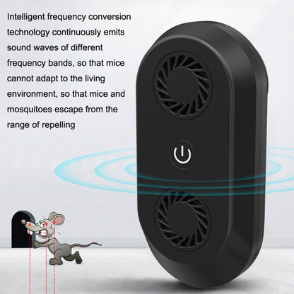 Ultrasonic Mosquito Repellent Multifunctional Electronic Insect Repellent US Plug(Black) - Repellents by PMC Jewellery | Online Shopping South Africa | PMC Jewellery | Buy Now Pay Later Mobicred