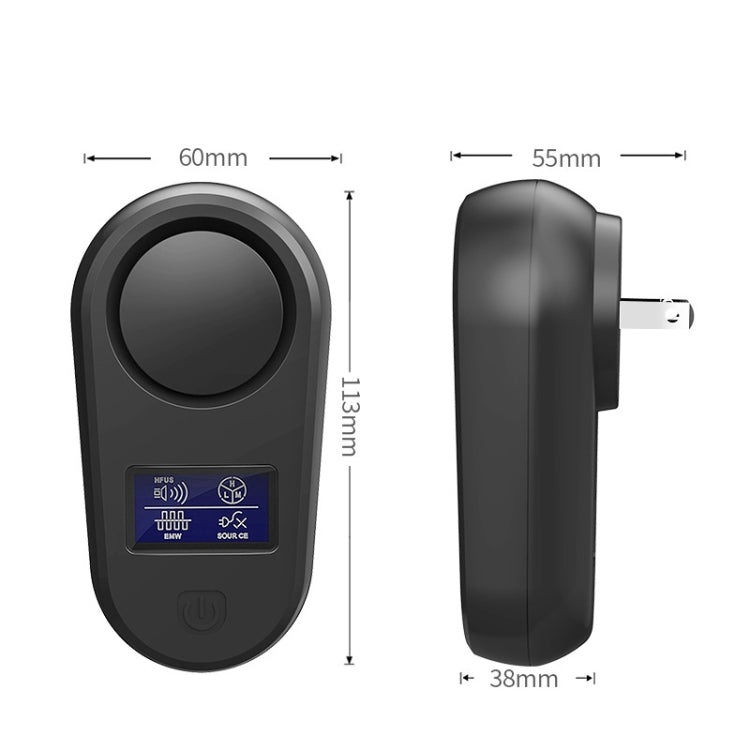 High Power Display Ultrasonic Mouse Repellent Mosquito Repellent Home Intelligent Insect Repellent EU Plug(White) - Repellents by PMC TechLife | Online Shopping South Africa | PMC TechLife | Buy Now Pay Later Mobicred