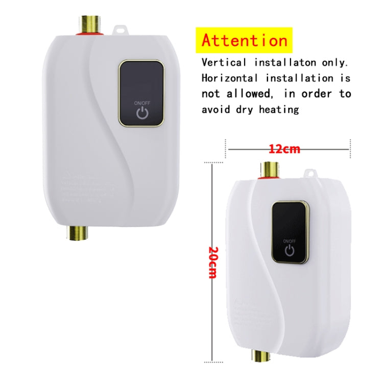Instant Water Heater Mini Kitchen Quick Heater Household Hand Washing Water Heater EU  Plug(Black) - free shipping - PMC TechLife - Order now!