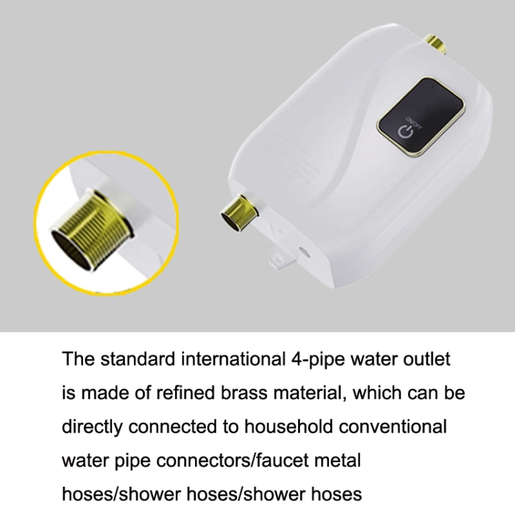 Instant Water Heater Mini Kitchen Quick Heater Household Hand Washing Water Heater EU  Plug(Black) - free shipping - PMC TechLife - Order now!