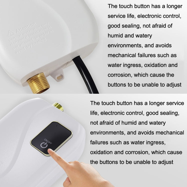 Instant Water Heater Mini Kitchen Quick Heater Household Hand Washing Water Heater UK Plug(Brick Red) - free shipping - PMC TechLife - Order now!