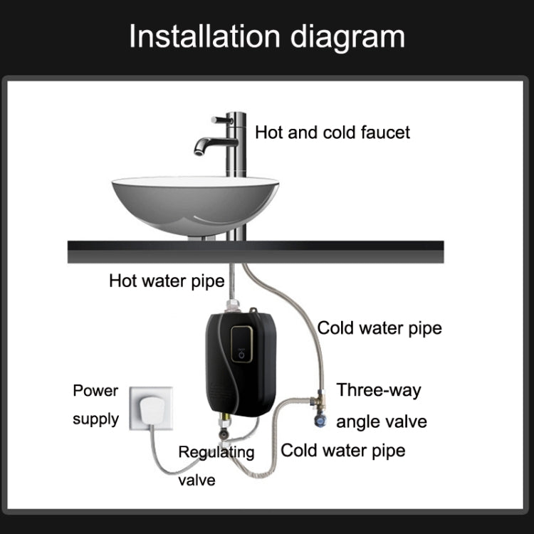 Instant Water Heater Mini Kitchen Quick Heater Household Hand Washing Water Heater AU Plug(Brick Red) - free shipping - PMC TechLife - Order now!
