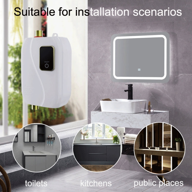 Instant Water Heater Mini Kitchen Quick Heater Household Hand Washing Water Heater AU Plug(Black) - free shipping - PMC TechLife - Order now!