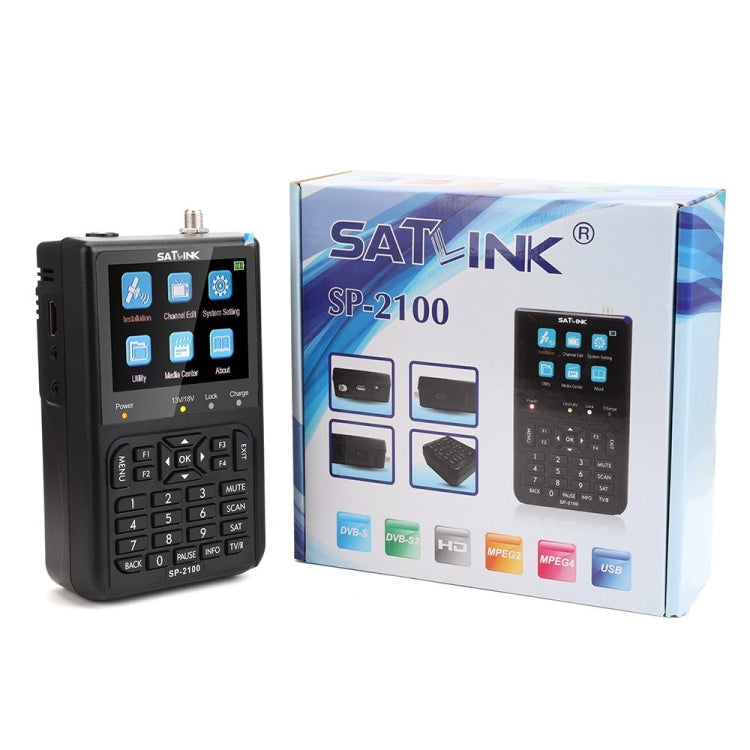 SATLINK SP-2100 HD Finder Meter Handheld Satellite Meter(US Plug) - Satellite Finder by SATLINK | Online Shopping South Africa | PMC Jewellery | Buy Now Pay Later Mobicred