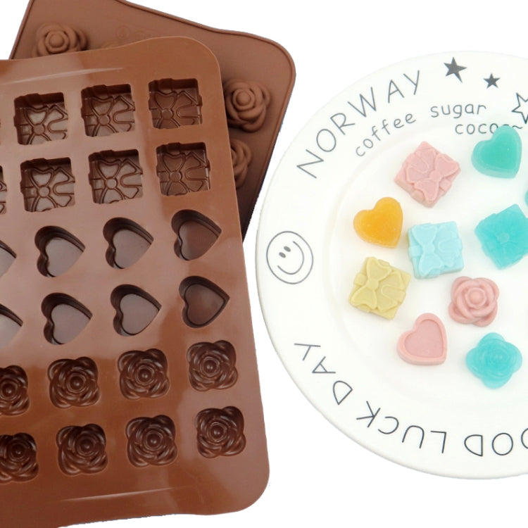 2pcs Silicone Chocolate Mold Jelly Christmas Candy Cake Mould, Style: Heart To Heart - Food Molds by PMC Jewellery | Online Shopping South Africa | PMC Jewellery