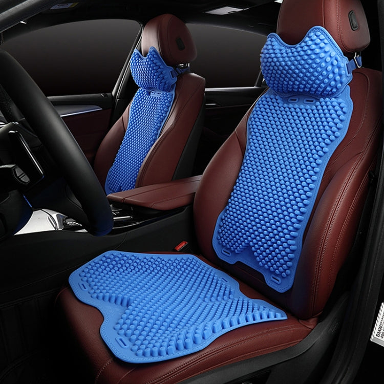 Silicone Car Summer Breathable Cool Pad, Color: Lumbar Cushion Apricot - Seat Accessories by PMC Jewellery | Online Shopping South Africa | PMC Jewellery | Buy Now Pay Later Mobicred