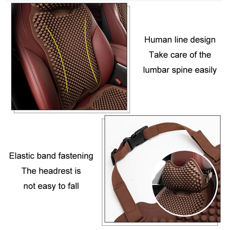 Silicone Car Seat Cushion Summer Breathable Cool Pad, Color: Cushion Gray - Seat Accessories by PMC Jewellery | Online Shopping South Africa | PMC Jewellery | Buy Now Pay Later Mobicred