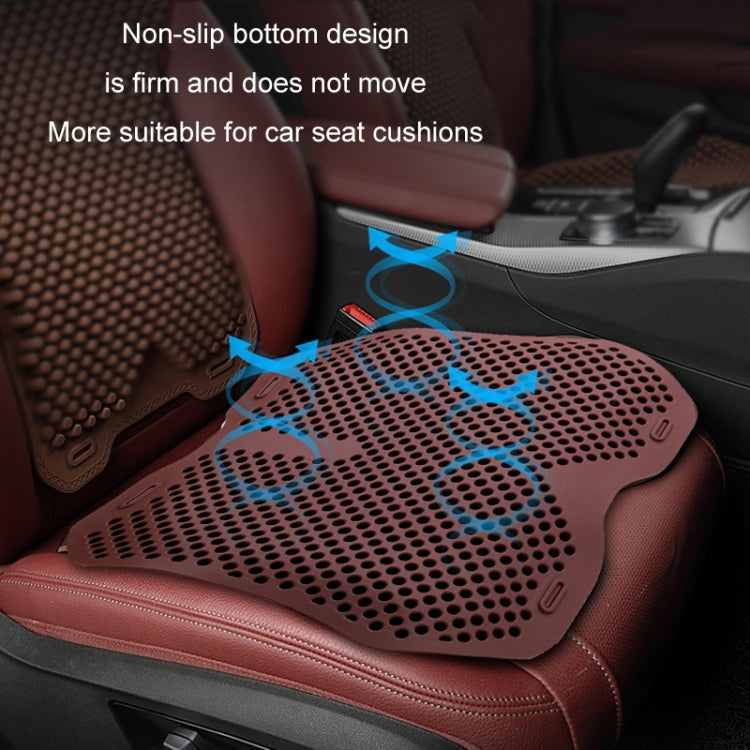 Silicone Car Summer Breathable Cool Pad, Color: Lumbar Cushion Gray - Seat Accessories by PMC Jewellery | Online Shopping South Africa | PMC Jewellery | Buy Now Pay Later Mobicred