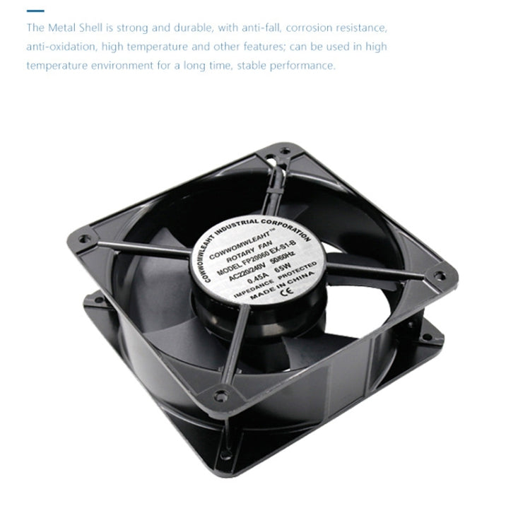 FP20060 110V 20cm Chassis Cabinet Metal Case Low Noise Cooling Fan - Fan Cooling by PMC Jewellery | Online Shopping South Africa | PMC Jewellery | Buy Now Pay Later Mobicred