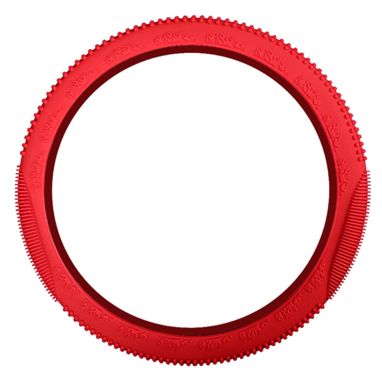 Non-slip Wear-resistant Fire Pattern Silicone Car Steering Wheel Cover, Size: 36-42cm(Red) - Steering Wheel Accessories by PMC Jewellery | Online Shopping South Africa | PMC Jewellery | Buy Now Pay Later Mobicred