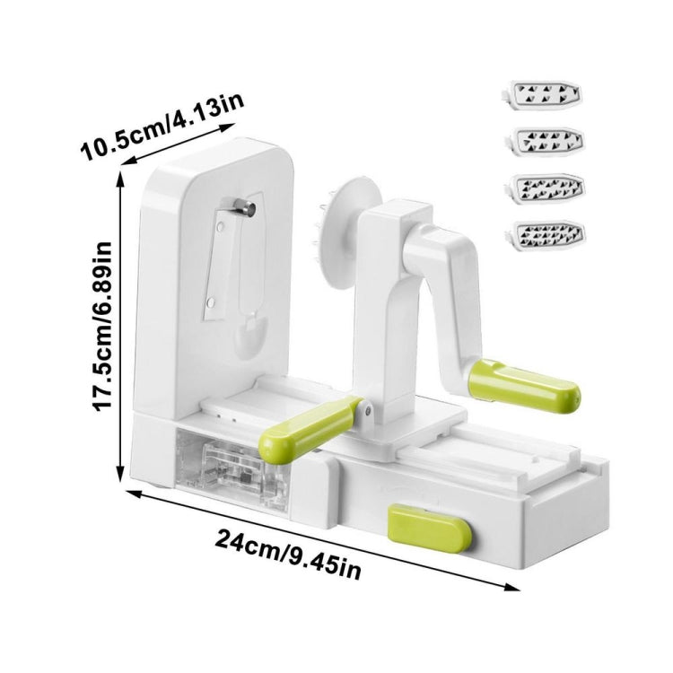 Grater Vegetable Potato Spiral Slicer Whirlwind Fruit Vegetable Spiral Machine, Color: White - Cutter & Peeler by PMC Jewellery | Online Shopping South Africa | PMC Jewellery