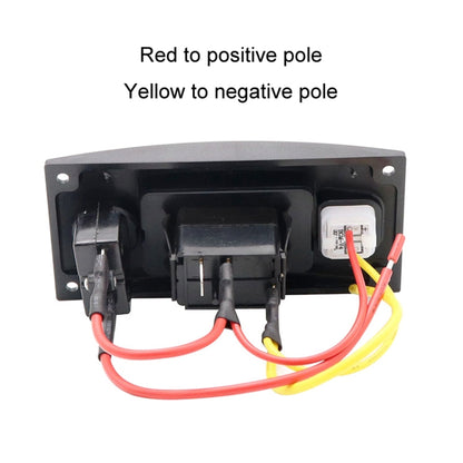 Marine Self-Locking Resetting Switch With Overload Protection Indicator Light ON-OFF-ON 3 Switch (Printed) - Marine Accessories & Parts by PMC Jewellery | Online Shopping South Africa | PMC Jewellery | Buy Now Pay Later Mobicred