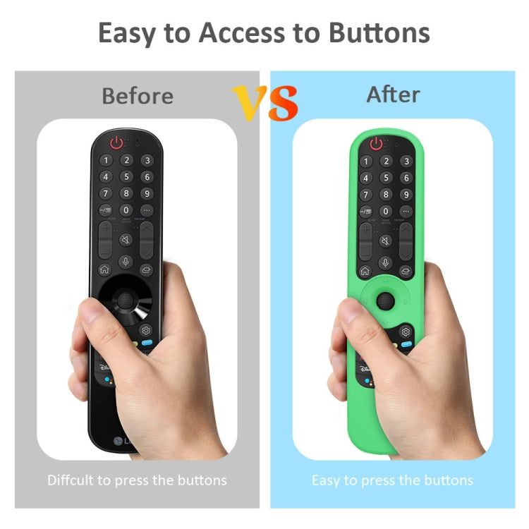 For LG AN-MR21GC / AN-MR21N / AN-MR21GA TV Remote Control Silicone Case(Luminous Blue) - Remote Control Covers by PMC TechLife | Online Shopping South Africa | PMC TechLife