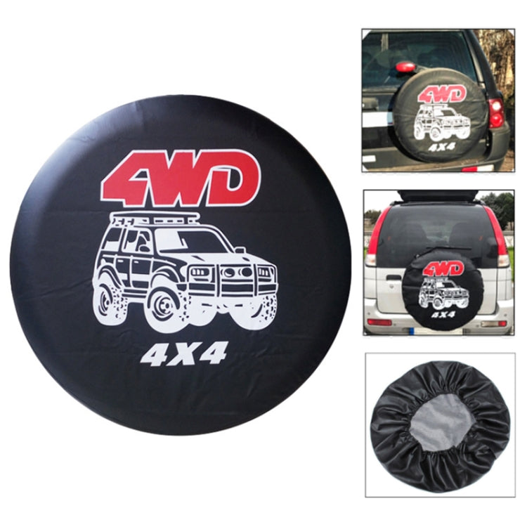 17 inch PVC Faux Leather Spare Wheel Cover Rear Tire Protector - Window Foils & Solar Protection by PMC TechLife | Online Shopping South Africa | PMC TechLife | Buy Now Pay Later Mobicred