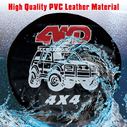 15 inch PVC Faux Leather Spare Wheel Cover Rear Tire Protector - Window Foils & Solar Protection by PMC Jewellery | Online Shopping South Africa | PMC Jewellery