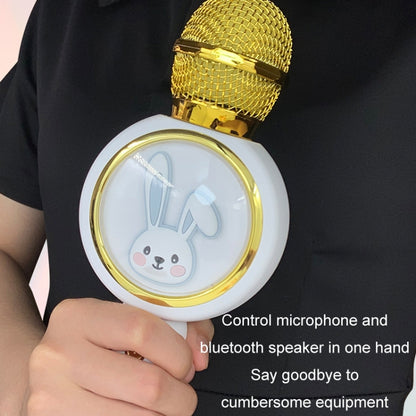 X6 Children Portable Bluetooth Light Microphone Audio All-in-One Machine(Milky White) - Microphone by PMC Jewellery | Online Shopping South Africa | PMC Jewellery | Buy Now Pay Later Mobicred