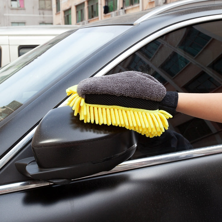 2pcs Car Chenille Coral Fleece Car Wash Double Sided Thick Gloves(Blue) - Car washing supplies by PMC TechLife | Online Shopping South Africa | PMC TechLife | Buy Now Pay Later Mobicred