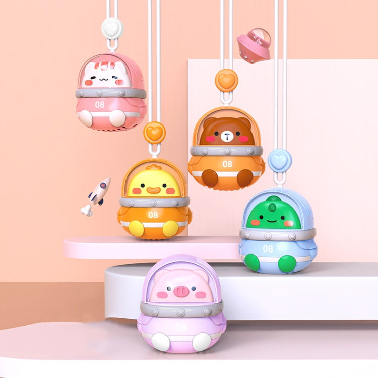 CS1327 Small USB Charging Cartoon Hanging Neck Fan Portable Leafless Silent Mini Fan(Duck) - Electric Fans by PMC TechLife | Online Shopping South Africa | PMC TechLife | Buy Now Pay Later Mobicred