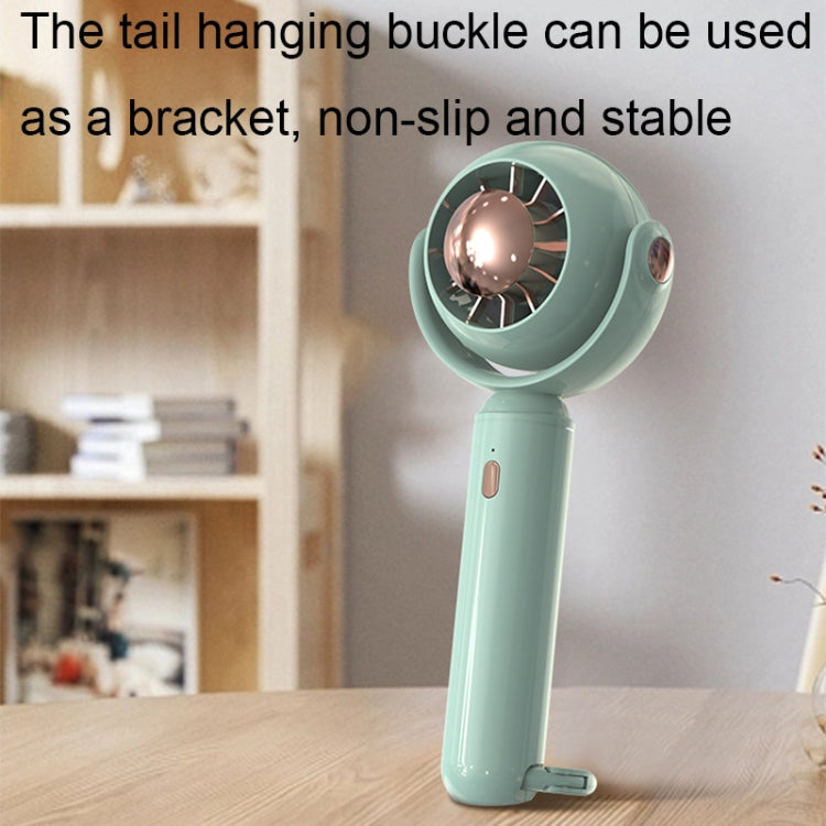 YL-005 Small Outdoor Handheld Fan with Carabiner Desktop Portable Mini Fan(White) - Electric Fans by PMC TechLife | Online Shopping South Africa | PMC TechLife | Buy Now Pay Later Mobicred