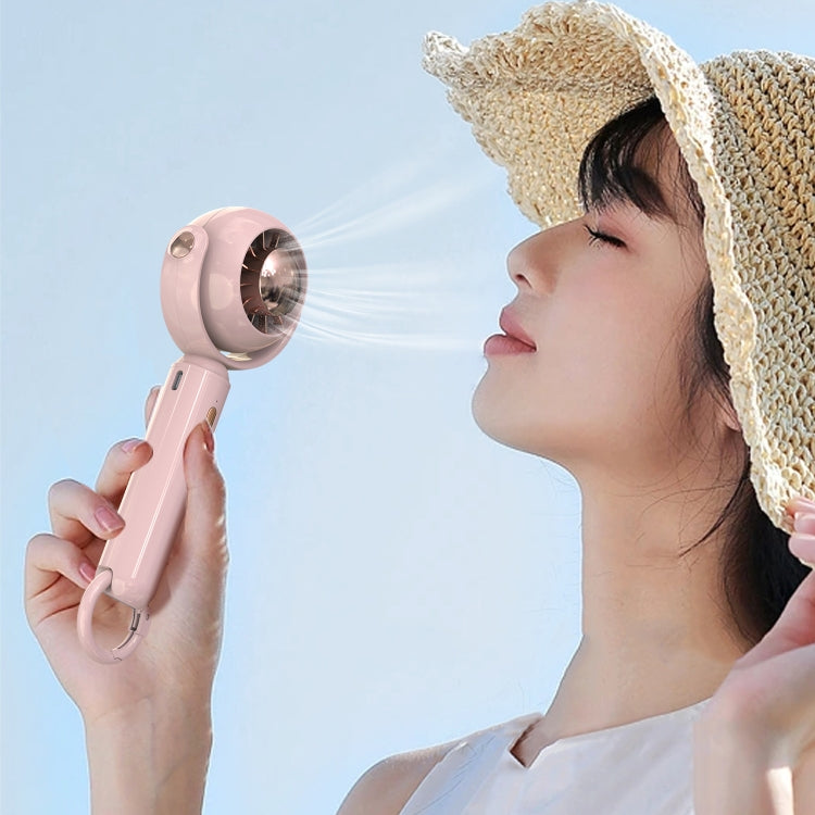 YL-005 Small Outdoor Handheld Fan with Carabiner Desktop Portable Mini Fan(Pink) - Electric Fans by PMC TechLife | Online Shopping South Africa | PMC TechLife | Buy Now Pay Later Mobicred