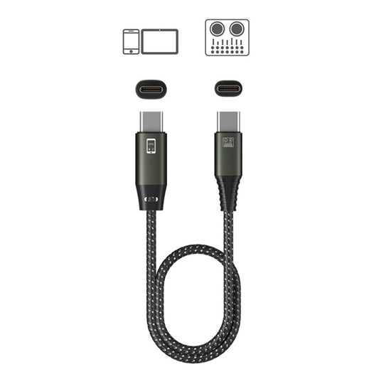 T28 Type-C/USB-C To Type-C/USB-C Live OTG Sound Card Cable Mobile Phone Charging Audio Recording Data Cable - Video & Audio Cable by PMC Jewellery | Online Shopping South Africa | PMC Jewellery | Buy Now Pay Later Mobicred