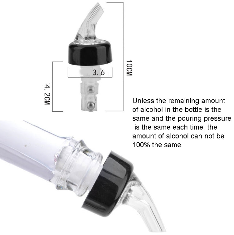 Quantitative Wine Pourer Red Wine Cork Wine Stopper 20ml Red - Bottle Stopper by PMC TechLife | Online Shopping South Africa | PMC TechLife | Buy Now Pay Later Mobicred
