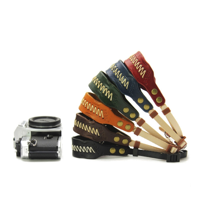 Zeku Retro Leather SLR Wristband Anti-drop Camera Wrist Strap without Camera(Brown) - Camera Strap by PMC TechLife | Online Shopping South Africa | PMC TechLife | Buy Now Pay Later Mobicred