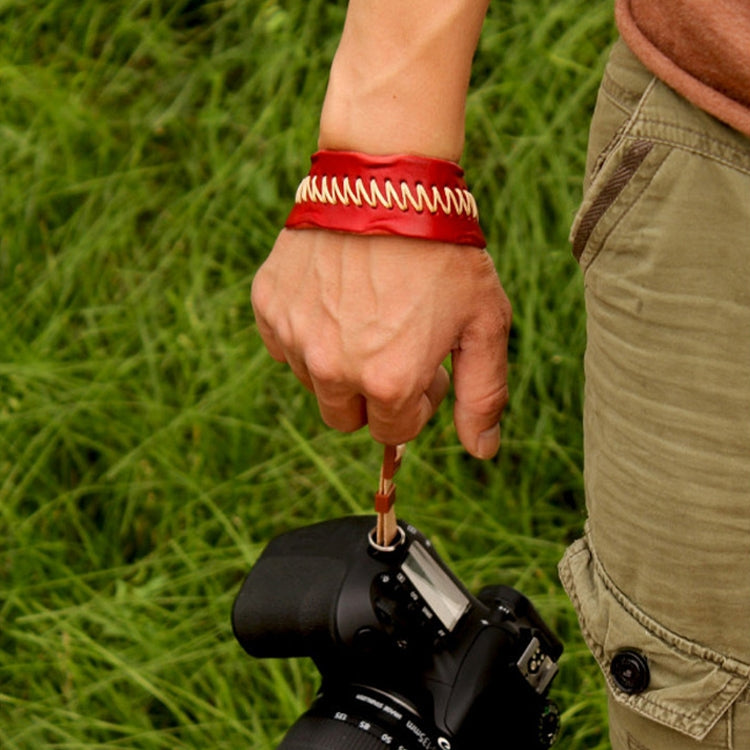 Zeku Retro Leather SLR Wristband Anti-drop Camera Wrist Strap without Camera(Green) - Camera Strap by PMC TechLife | Online Shopping South Africa | PMC TechLife | Buy Now Pay Later Mobicred