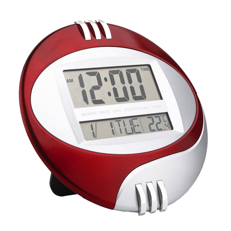 3885N Modern Silent Electronic Clock LCD Large Character Clock(Red) - Wall Clock by PMc TechLife | Online Shopping South Africa | PMc TechLife | Buy Now Pay Later Mobicred