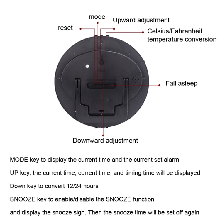 3885N Modern Silent Electronic Clock LCD Large Character Clock(Black) - Wall Clock by PMc TechLife | Online Shopping South Africa | PMc TechLife | Buy Now Pay Later Mobicred