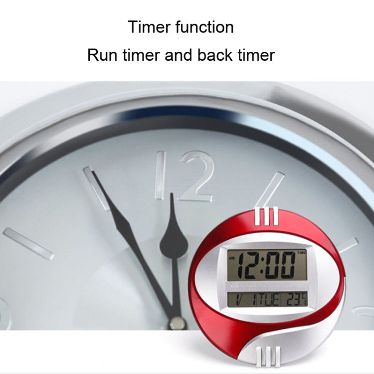 3885N Modern Silent Electronic Clock LCD Large Character Clock(Red) - Wall Clock by PMc TechLife | Online Shopping South Africa | PMc TechLife | Buy Now Pay Later Mobicred