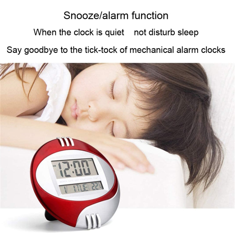 3885N Modern Silent Electronic Clock LCD Large Character Clock(Blue) - Wall Clock by PMc TechLife | Online Shopping South Africa | PMc TechLife | Buy Now Pay Later Mobicred