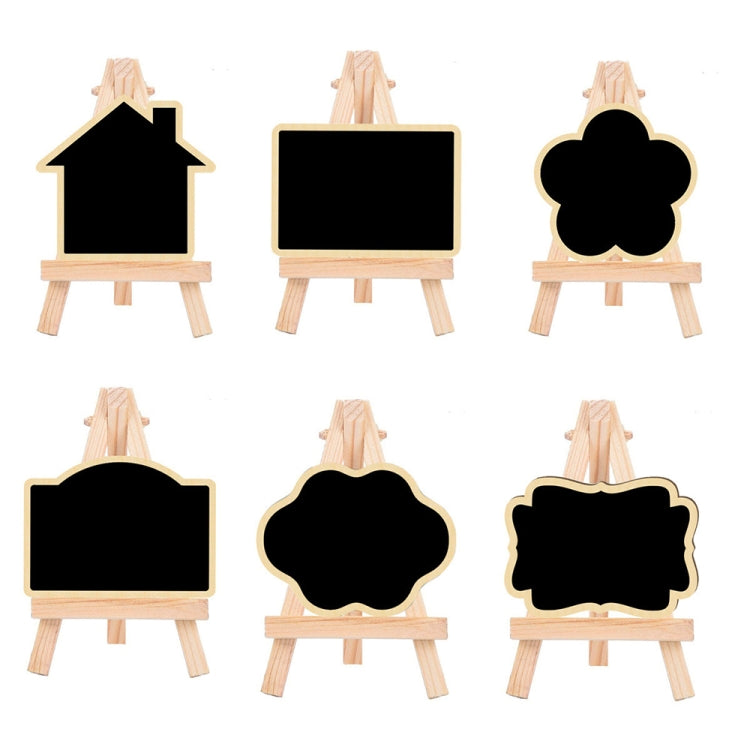 Small Party Shop Message Blackboard Ornaments Pine Tripod Decorative Message Board(Arched) - Message Boards by PMC Jewellery | Online Shopping South Africa | PMC Jewellery