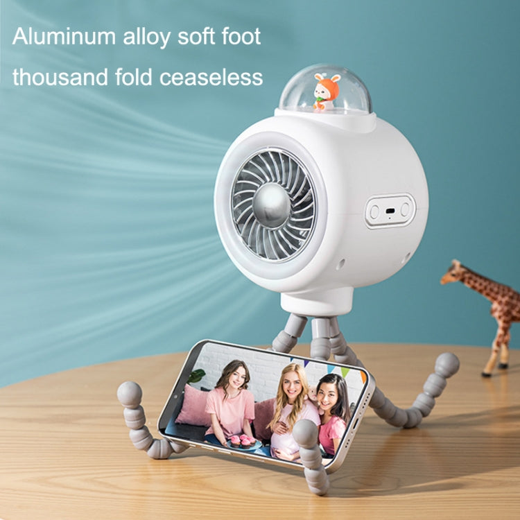 Baby Stroller Fan Home Mute Outdoor Cooling Portable Rabbit Octopus Fan Without Shake Head (White) - Electric Fans by PMC TechLife | Online Shopping South Africa | PMC TechLife | Buy Now Pay Later Mobicred