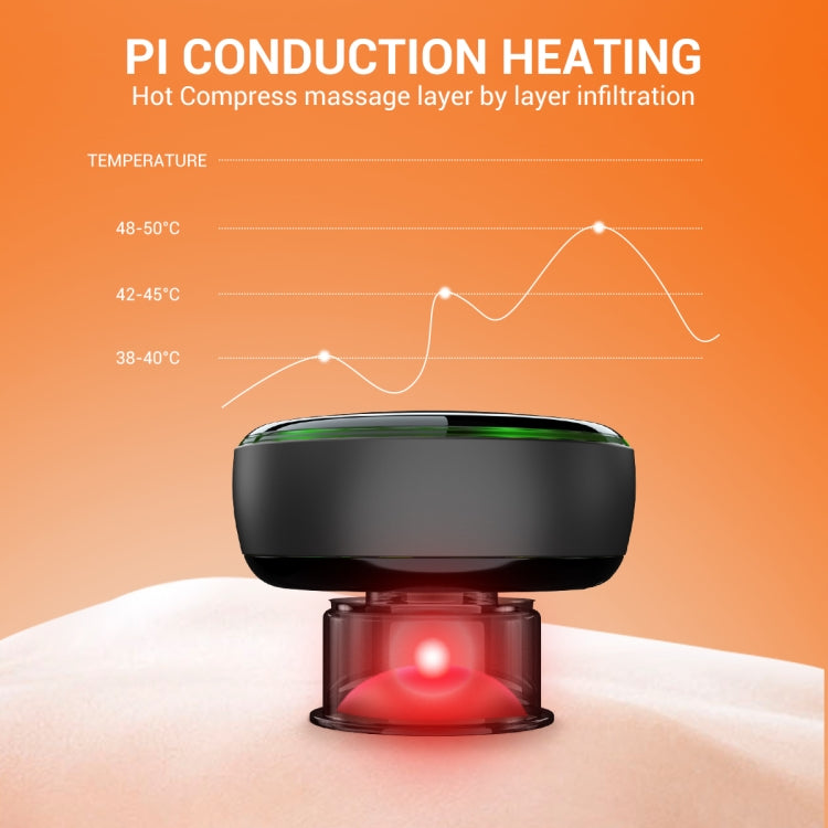 Intelligent Cupper With Breathing Light Electric Heated Scraping Instrument Meridian Unblocking Massage Instrument(Red) - free shipping - PMC TechLife - Order now!