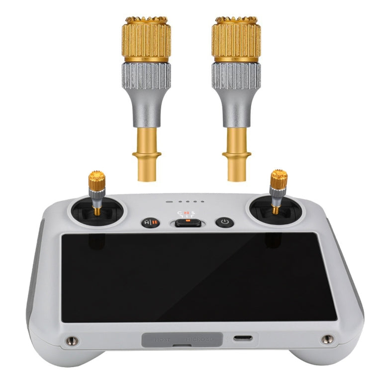 For DJI Mini 3 Pro RCSTQ Aluminum Alloy Two Color Telescopic Joystick With Screen Remote Control Thumb Operation Rod(As Show) - Other by RCSTQ | Online Shopping South Africa | PMC TechLife | Buy Now Pay Later Mobicred