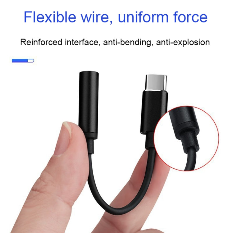 RCSTQ for DJI Action 2 Type-C/USB-C to 3.5mm Audio Conversion Cable(Black) -  by RCSTQ | Online Shopping South Africa | PMC Jewellery | Buy Now Pay Later Mobicred