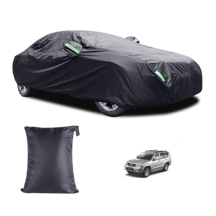 190T Silver Coated Cloth Car Rain Sun Protection Car Cover with Reflective Strip, Size: Y-L - PE Material by PMC TechLife | Online Shopping South Africa | PMC TechLife | Buy Now Pay Later Mobicred