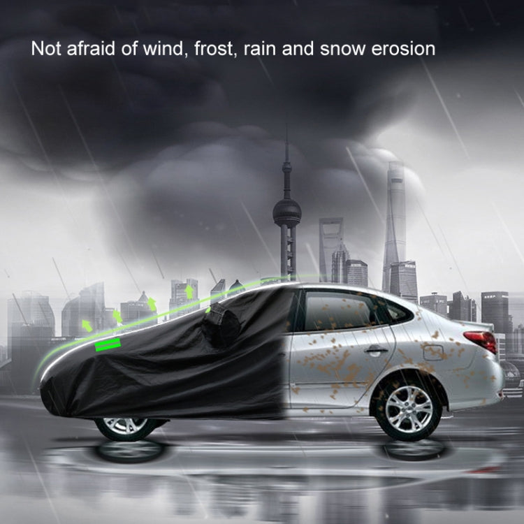 190T Silver Coated Cloth Car Rain Sun Protection Car Cover with Reflective Strip, Size: XL - PE Material by PMC TechLife | Online Shopping South Africa | PMC TechLife | Buy Now Pay Later Mobicred