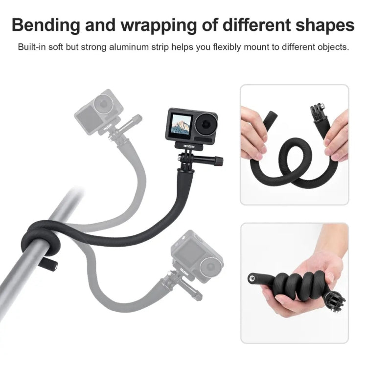 TELESIN Flexible Mount Bracket Octopus Tripod For Mini Action Camera and Mobile Phone,Spec: Only Bracket - Holder by TELESIN | Online Shopping South Africa | PMC Jewellery