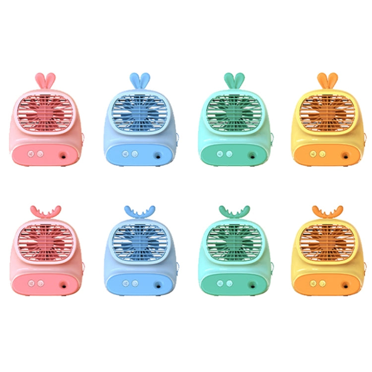 CS1319 Desktop Small Hydrating Spray Cartoon Fan Rechargeable Silent Humidifying Fan(Bunny Pink) - Electric Fans by PMC TechLife | Online Shopping South Africa | PMC TechLife | Buy Now Pay Later Mobicred