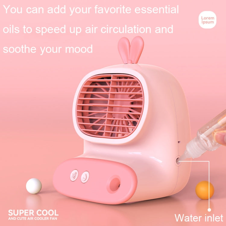CS1319 Desktop Small Hydrating Spray Cartoon Fan Rechargeable Silent Humidifying Fan(Bunny Yellow) - Electric Fans by PMC TechLife | Online Shopping South Africa | PMC TechLife | Buy Now Pay Later Mobicred