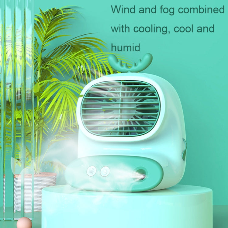 CS1319 Desktop Small Hydrating Spray Cartoon Fan Rechargeable Silent Humidifying Fan(Bunny Yellow) - Electric Fans by PMC Jewellery | Online Shopping South Africa | PMC Jewellery | Buy Now Pay Later Mobicred