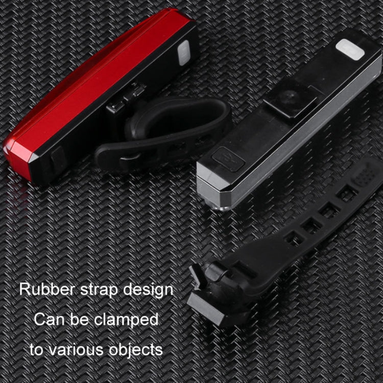 Bicycle Tail Light USB Rechargeable Waterproof Night Riding Warning Light(White) - Taillights by PMC TechLife | Online Shopping South Africa | PMC TechLife | Buy Now Pay Later Mobicred