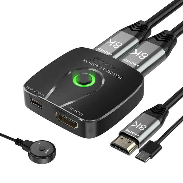 HDMI2.1 Switch 2 In 1 Out 8K 60Hz HD Conversion For Xbox HDMI One-way Transmission(Black) - Switch by PMC Jewellery | Online Shopping South Africa | PMC Jewellery | Buy Now Pay Later Mobicred