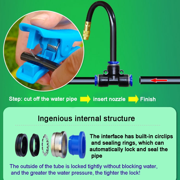 10m Kit Brass Misting Nozzles Bend Arbitrarily Atomized Sprayer Garden Irrigation - Watering & Irrigation by PMc TechLife | Online Shopping South Africa | PMc TechLife | Buy Now Pay Later Mobicred