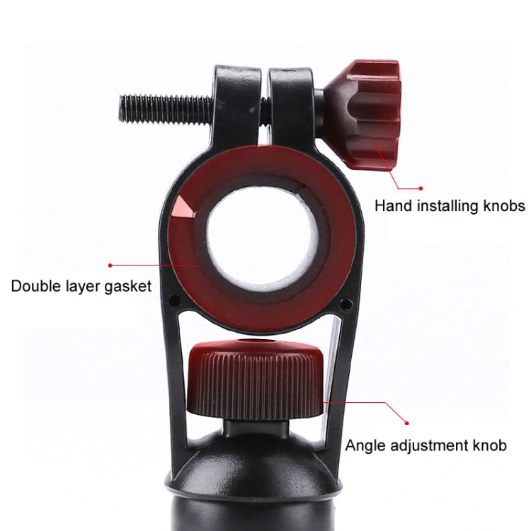 Electric Bike Motorcycle Bicycle Riding Shockproof Navigation Bracket, Color: Red For Rearview Mirror - Holders by PMC TechLife | Online Shopping South Africa | PMC TechLife | Buy Now Pay Later Mobicred